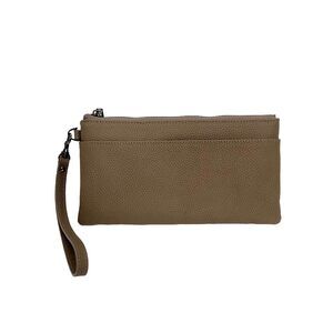 4328 Leather Wristlet Clutch RFID Blocking Handbag Cell Phone Purse